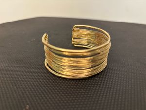 Gold Wire Cuff Bracelet