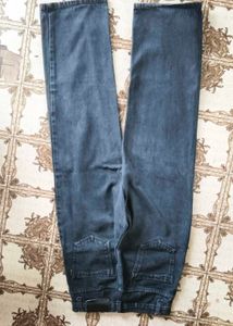 unused Distressed Charcoal Grey Jeans