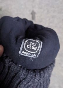 Gray Knit Beanie with "WILD" Detail