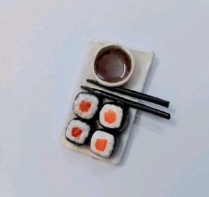 Miniature Sushi Set with Soy Sauce