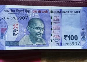 Genuine 786 Indian 100 Rupee Note