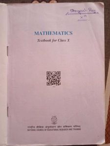 Mathematics Textbook For Class X