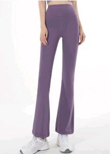 Purple High rise Flare Leggings