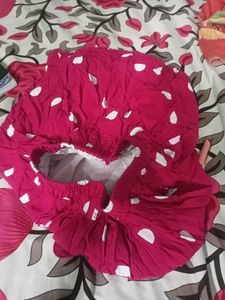 Maroon Velour Track Pants with White Stripes