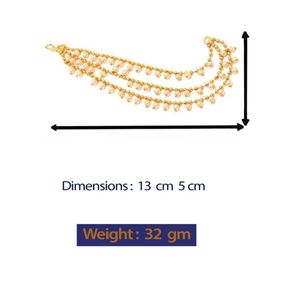 Elegant Pearl Jhumka Ear Cuffs