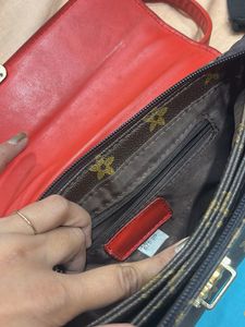 Stylish Brown Monogram Crossbody Bag