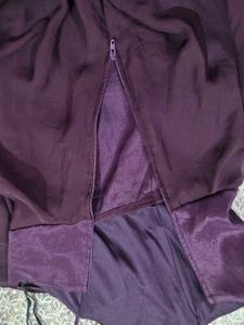 Elegant Purple High-Low Dress
