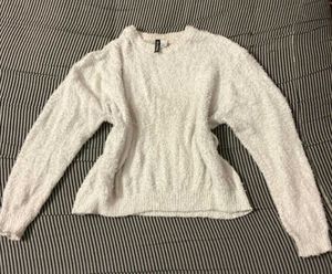 Cozy White Knit Sweater