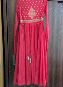Vibrant Red Ethnic Gown