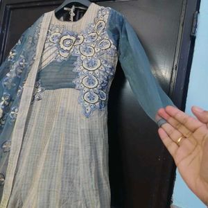 khadi silk suit Set with Dupatta xl