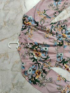 Pink Floral Maxi Dress