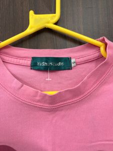 Pink Graphic Print T-Shirt
