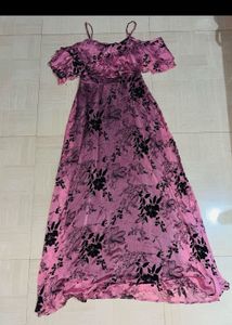 Stunning Purple Floral Maxi Dress