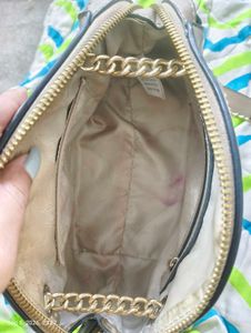 Van Heusen beige Shoulder Bag with Gold Chain