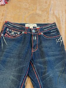 Designer Embellished Denim Jeans