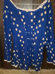 Elegant Blue Printed Kurta