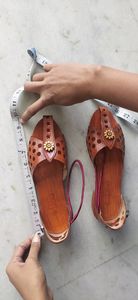 wooden look slippers