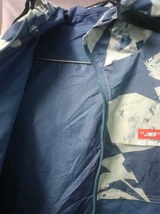 Stylish Abstract Print Windbreaker Jacket