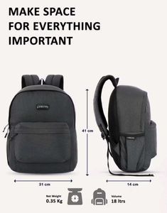 Stylish Grey Backpack - Perfect for Travel & Work