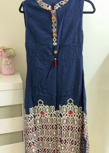 Brand New Navy Blue Long Kurta with Jacket
