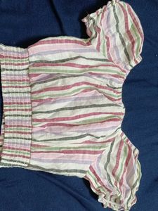 Striped Crop Top