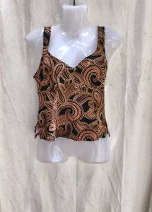 I. Stylish Paisley Print Bikini Top