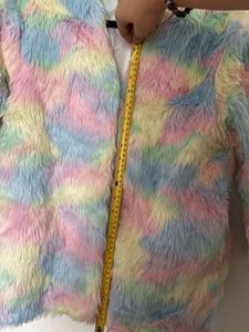 Rainbow Fur Coat
