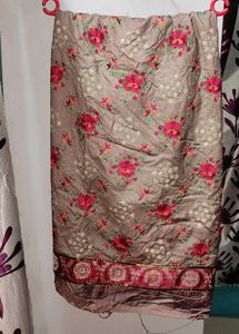 "Ready to Stitch" Kurta Floral Embroidered Fabric