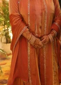 Elegant A-line shrug blouse sharara with du