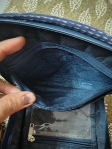 Quilted Pouch with Floral Applique
