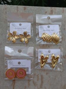 Golden Flower Earrings