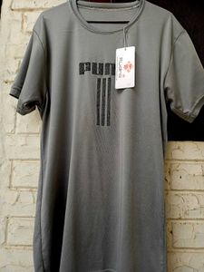 Men's Grey Graphic T-Shirt