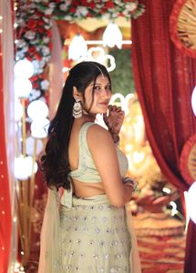 Designer mirror work Lehenga Choli Set