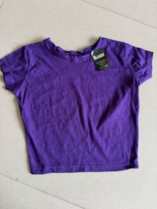 Purple Crop Top T-Shirt