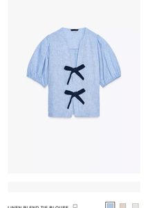 Linen Bow Blouse