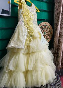 Sparkling Sequin & Ruffle Gown