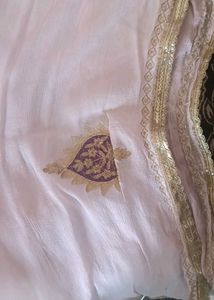 Silk Pink Embroidered dupatta ❣️🎉🥰