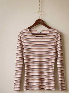 Striped Long Sleeve Top
