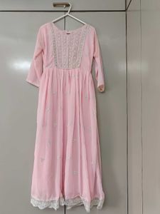 Pretty Pink Kurta with Embellishments
