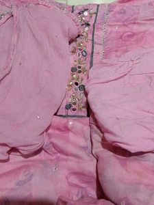 Pink Embroidered Kurta Set