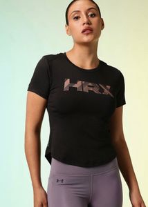 HRX Black Athletic T-Shirt