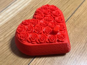 Valentine Heart Gift Box with Roses