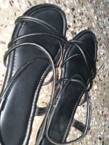 Black Strappy Sandals