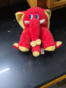 Cute Red Elephant Plush Toy