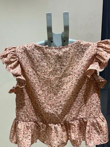 Floral Ruffle Top