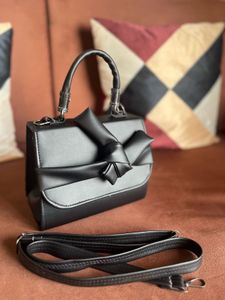 Matte Black Handbag For Women