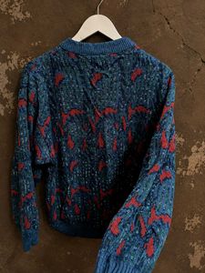 Corsieri Italian Blue Knit Sweater