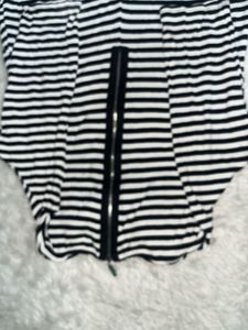 Striped A-line Dress