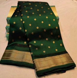 Green Paithani saree