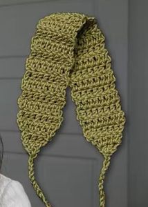 Crochet Red Hair Band